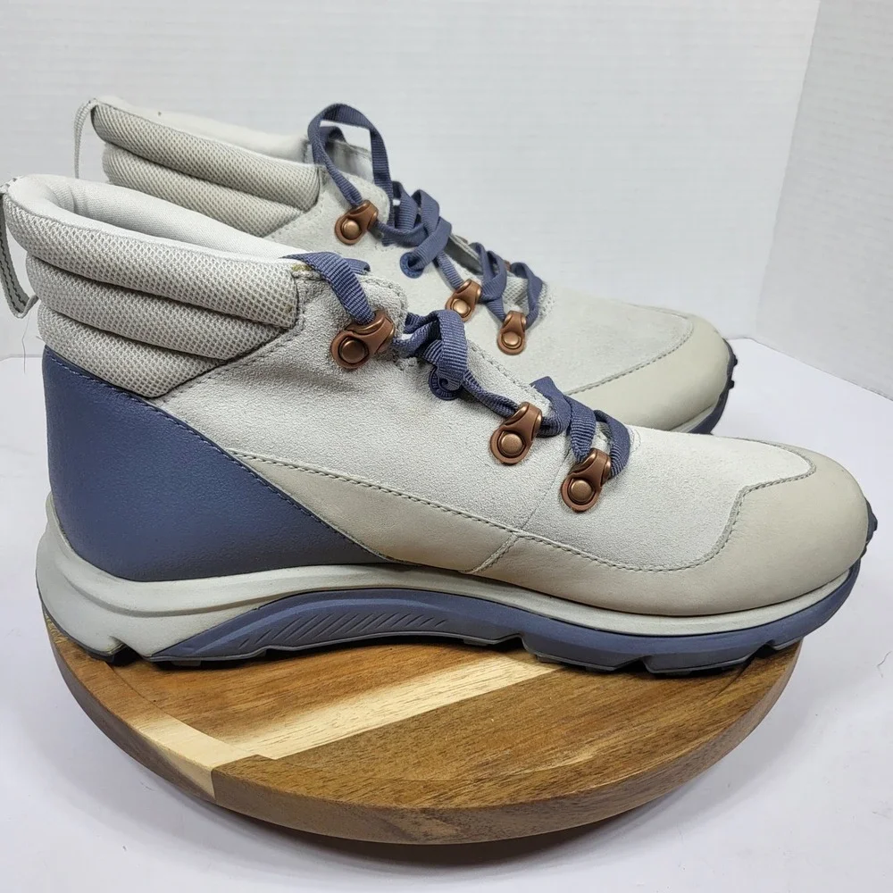 The North Face Women's Raedonda‎ Boot Sneaker Hiking Vibram Grey Blue Size 9